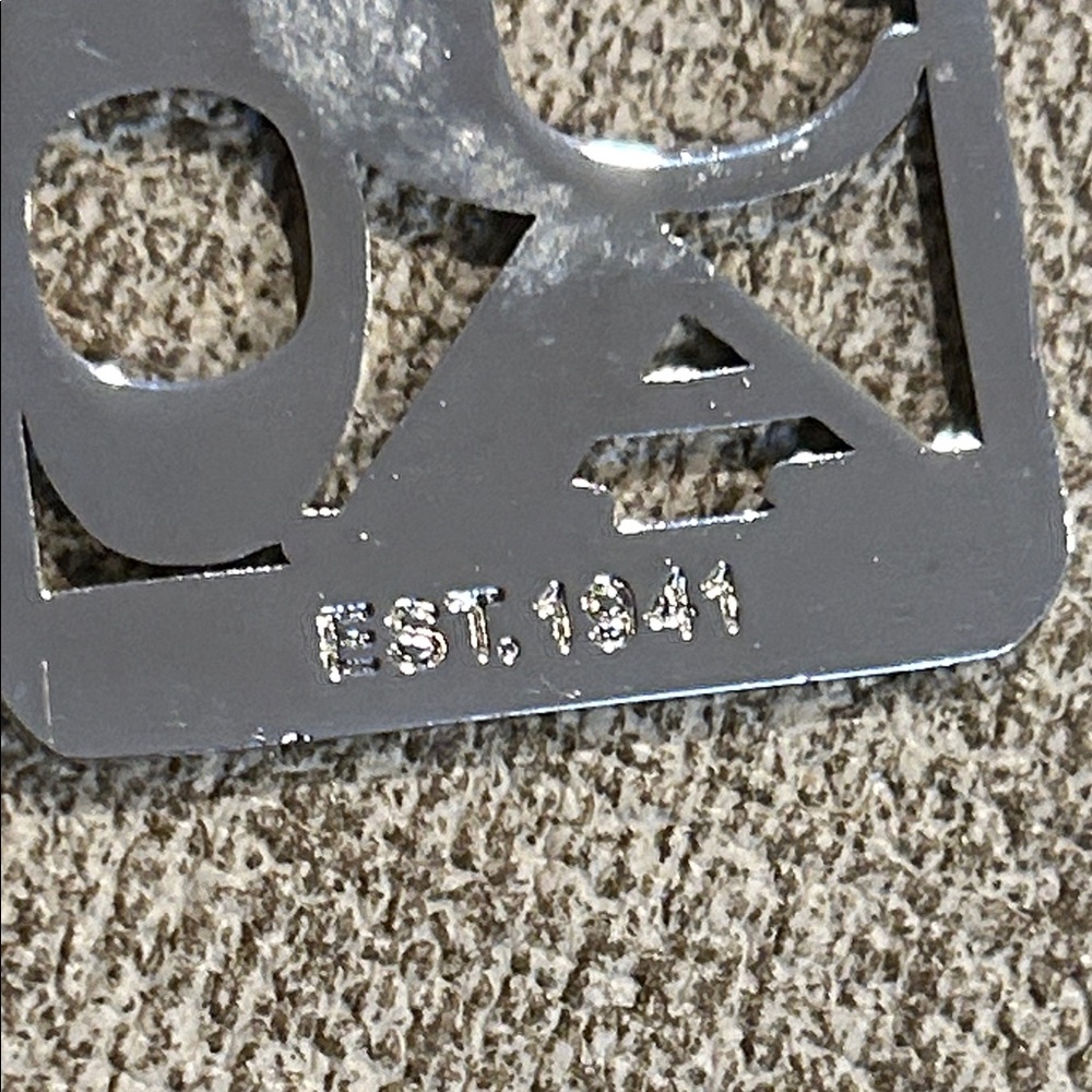 Coach 70th Anniversary Metal Hangtag Bag Charm Cutout - Silver Tone - Picture 5 of 5